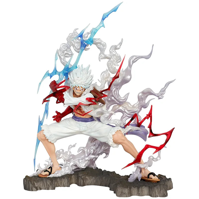 Luffy Gear 5 “Sun God Nika” Figure – 28cm | One Piece Thunderbolt GK Model