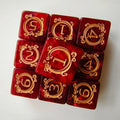 🎲 Dragon Print DND Dice Set – 10pcs Acrylic Pearl Edition (D6)
