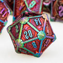 Metal DND Dice Set – For Dungeons &amp; Dragons and Tabletop RPGs