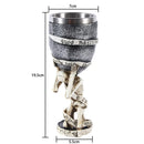 Viking Wood Style Beer Mug – 500ml Double Wall Stainless Steel Insulated Drinking Cup