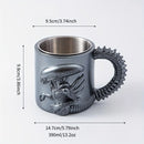 Xenomorph Mug – 3D Flat Heat Transfer Alien Coffee Cup for Home & Office
