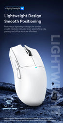 Attack Shark X11 PAW3311 White Bluetooth Mouse, Triple Mode Connectivity, Touch Magnetic Charging Dock, Ultra-Light Gaming Mouse