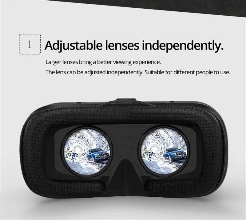 VR Shinecon 10.0 – 3D Virtual Reality Headset for Smartphone with Bluetooth Controller & Immersive Viewing