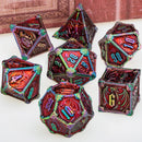 Metal DND Dice Set – For Dungeons &amp; Dragons and Tabletop RPGs