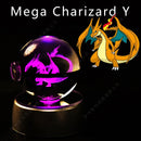 ✨ Pokémon 3D Crystal Ball LED Night Light – Multi-Color Gradient Base