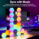 RGB Hexagon Smart Wall Light – DIY Panels with Music Sync & App Control