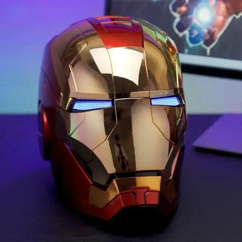 Iron Man MK5 Helmet – 1:1 Voice Control Avengers War Machine Cosplay with LED Light