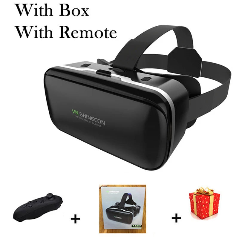 VR Shinecon 10.0 – 3D Virtual Reality Headset for Smartphone with Bluetooth Controller & Immersive Viewing