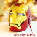 Iron Man MK5 Helmet – 1:1 Electric Voice-Activated Wearable Mask with LED & Remote Control