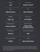 Attack Shark X11 PAW3311 White Bluetooth Mouse, Triple Mode Connectivity, Touch Magnetic Charging Dock, Ultra-Light Gaming Mouse