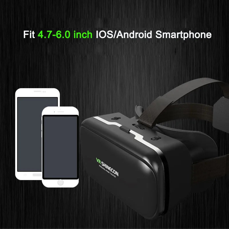 VR Shinecon 10.0 – 3D Virtual Reality Headset for Smartphone with Bluetooth Controller & Immersive Viewing